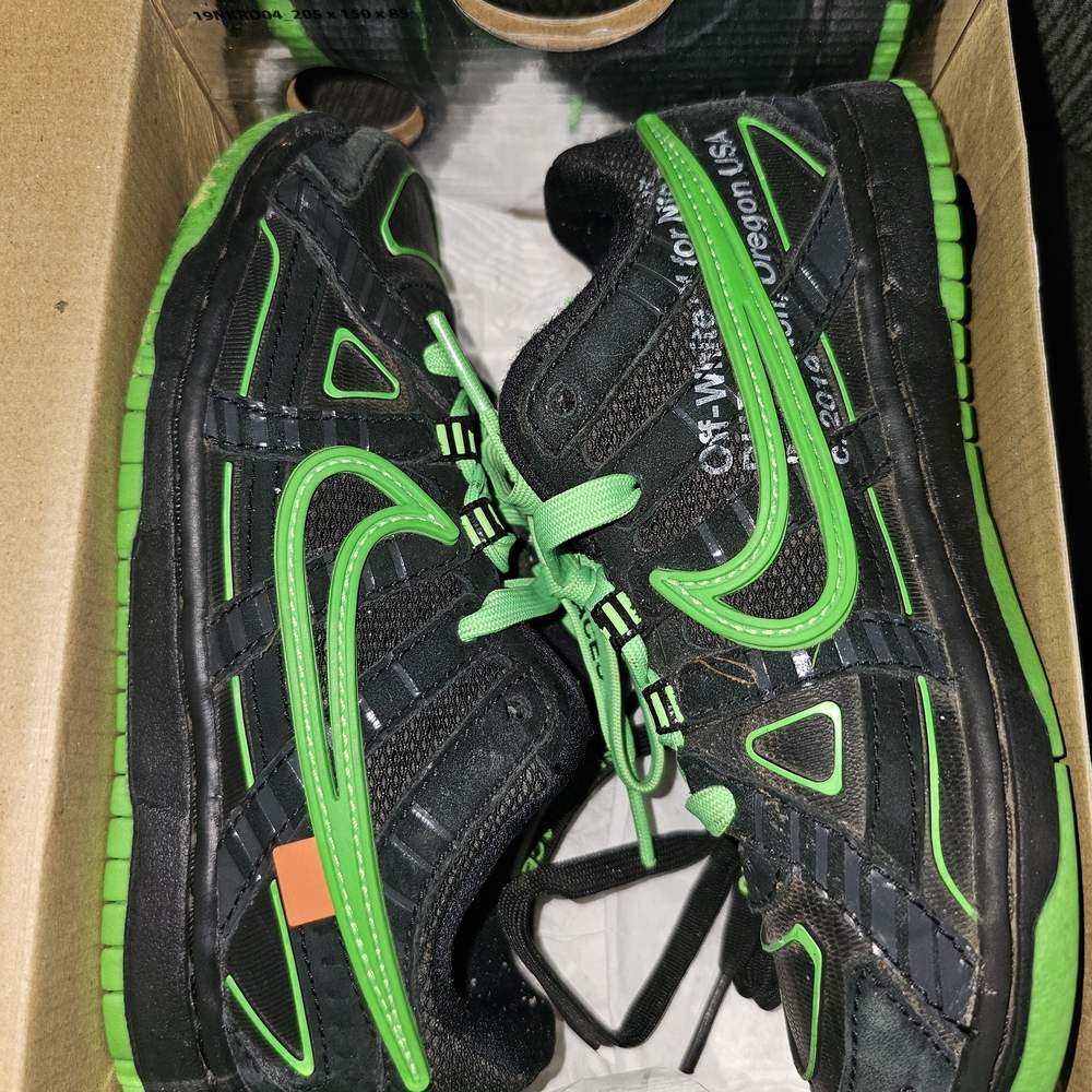 Kids Black and Green Sneakers